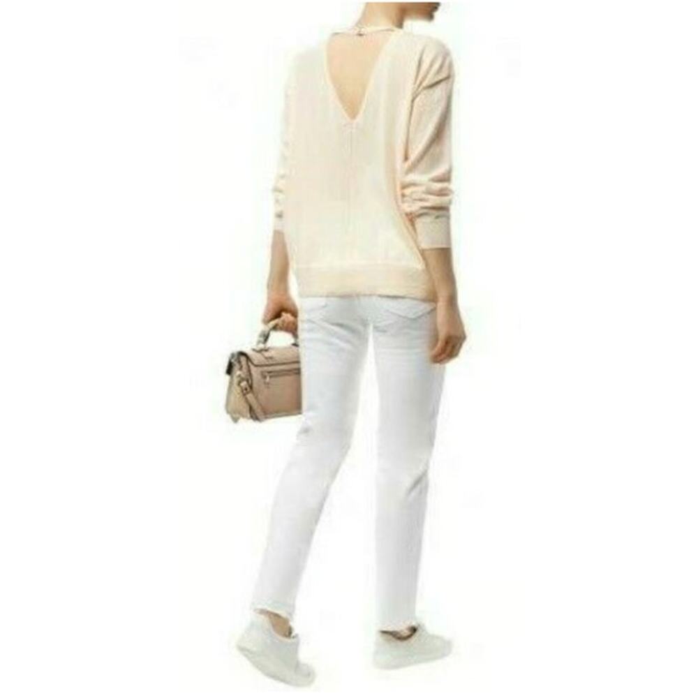 Sandro 1 Salmon Pink Knit Strap Sweater blouse - Picture 7 of 9